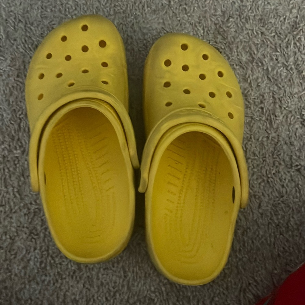 Yellow crocs